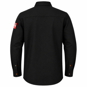 Camisa de Trabajo Ignífuga Negra para Hombre, Manga Larga, Uniforme de Reparación Mecánica, Ropa de Protección de Seguridad, Parche con Etiqueta, Marca Personalizada - Product Image 2