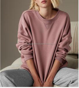 Pull-over gris à col rond pour homme, coupe ample, couleur unie, décontracté, respirant, streetwear, sweat-shirt tricoté à manches longues, printemps - Product Image 3
