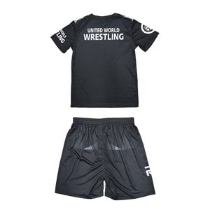 Conjunto Deportivo Personalizado de Lucha Libre para Hombre, Camisetas y Pantalones Cortos Tejidos, Sublimación Completa, 2 Piezas - Product Image 2