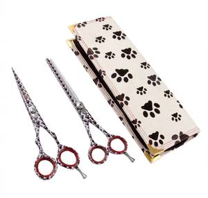 Juego de Tijeras Veterinarias Profesionales para Ganado y Caballos, Diseño de Huella, 6.5 Pulgadas, Ajustables, Reutilizables, con Peine de Entresacar - Product Image 3