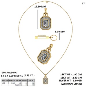 Collar de Oro Rosa Atemporal con Colgante de Diamante Creado en Laboratorio, Joyería Fina, Elegante para Mujer, Uso Diario - Product Image 5