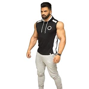 Vente en gros de vêtements d'entraînement et de musculation en polyester et coton pour hommes, pantalon de survêtement de fitness, jogging, taille élastique, droite, rue haute - Product Image 4