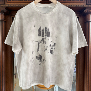 Camiseta Boxy Vintage Personalizada de Alta Calidad, Transpirable, 100% Algodón, Impresión DTG, Lavado Desgastado, Camisetas Boxy para Hombre - Product Image 3