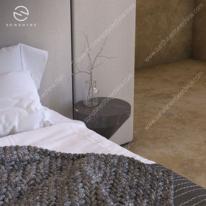 โต๊ะข้างหินอ่อนทรงกลมสีดำสไตล์โมเดิร์นมินิมอลสำหรับห้องนั่งเล่น Sunshine - Product Image 4