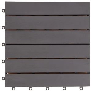 Piastrelle per Decking in legno massello di Acacia 10 pz 11.8 di lavaggio grigio "x 11.8"-pavimenti per esterni Premium - Product Image 5