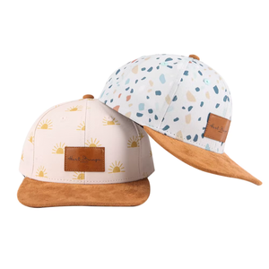 Hart Strings 5-Panel Hat Unisex Adult Canvas Snapback <b>Cap</b> Geometric Print <b>Flat</b> Brim Spring <b>Summer</b> Casual Style - Product Image 2