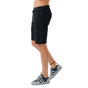 <b>Men</b> Heavy Washed Denim Shorts Cotton <b>Stretch</b> Distressed Casual Summer Jean Shorts Urban Fashion OEM Private Label Manufacturer - Product Image 4
