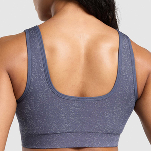 Soutien-gorge de sport grande taille pour femme, sexy, pour yoga, gym, course à pied, en Spandex/Nylon extensible, effet délavé, taille moyenne - Vente chaude, haute qualité - Product Image 6