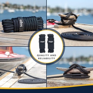Lignes d'amarrage en nylon double tressé (paquet de 2) 15 '25' <span class=keywords><strong>ou</strong></span> 30 'avec lignes d'amarrage à œillets de 12 ''pour bateaux Accessoires de bateaux en corde marine - Product Image 3