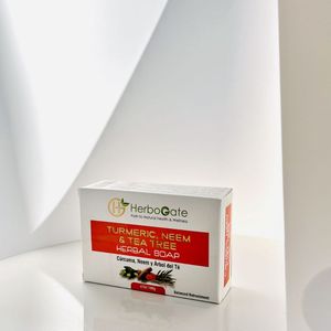 Jabón Herbal de Cúrcuma, Neem y Árbol de Té, Solución Premium para el Cuidado de la Piel con Ingredientes Naturales para una Limpieza Refrescante - Product Image 2