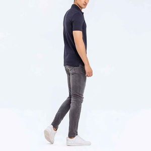 Camiseta polo transpirable de última moda para hombre con manga corta, impresión de logotipo personalizado de alta calidad, material de algodón, camisetas polo para hombre - Product Image 5