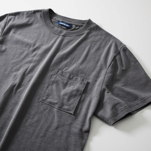 T-shirt à manches courtes en coton épais 320G avec poche, décontracté, personnalisable OEM/ODM - Product Image 6