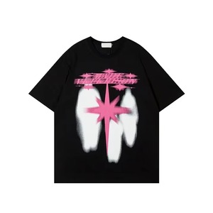 Camiseta de Manga Corta para Hombre, Estilo Urbano Vintage, 280 g/m², 100% Algodón, Corte Ajustado, Lavado Ácido, Ecológica, de Secado Rápido - Product Image 1