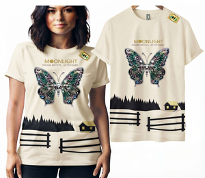 Nouveaux T-shirts courts personnalisés en gros pour femmes, imprimés, décontractés, coupe ample, anti-plis, respirants, écologiques, en Spandex, séchage rapide, pour l'été - Product Image 3