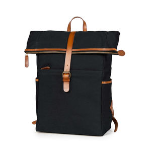 Sac à dos en cuir et toile, sac de voyage classique pour ordinateur portable, vente en gros, marque privée, usine LCB-0089 - Product Image 1