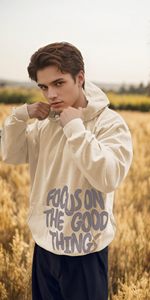 Sweat à capuche zippé 400 g/m² en coton, design multi-zippé, effet vieilli délavé à la pierre, coupe oversize et courte, mode homme - Product Image 3