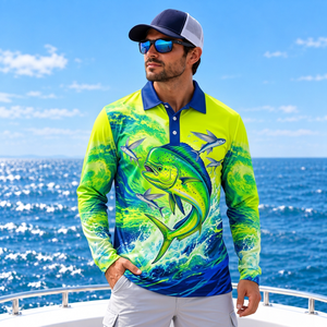 Vêtements de pêche personnalisés, polos de pêche pour hommes, polos de pêche à séchage rapide pour les équipes de pêche - Product Image 3