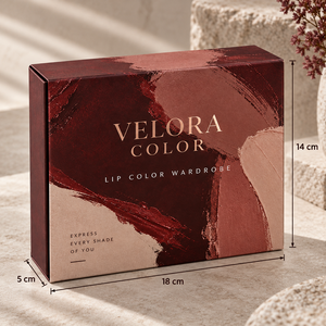 กล่องบรรจุภัณฑ์แบบแม่เหล็กสำหรับลิปสติก VELORA รุ่น Custom รูปทรงหนังสือ - Product Image 5