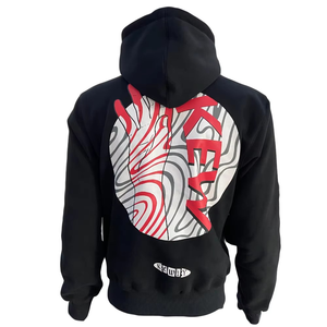 เสื้อฮู้ดโอเวอร์ไซส์สตรีทแวร์ผู้ชายรุ่นล่าสุด พิมพ์ลายโลโก้ 3 มิติ แฟชั่นใหม่สำหรับเสื้อฮู้ดพิมพ์ลายพัฟ สไตล์ลำลอง - Product Image 2