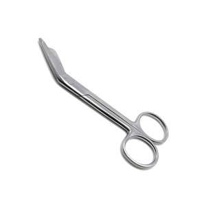 Ciseaux à pansements Lister en acier inoxydable, courbés, médicaux, manuels, réutilisables, de haute qualité, personnalisés pour la chirurgie, les soins infirmiers et les traumatismes. - Product Image 1