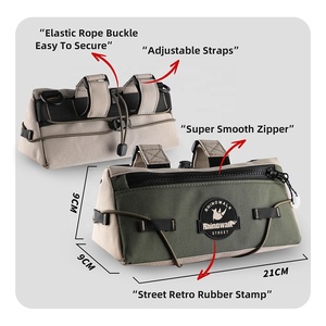 Bolsa de Manillar para Bicicleta Urbana Rhinowalk <span class=keywords><strong>COSMOPOLIS</strong></span> Compact de 0.9L, Almacenamiento Delantero de Nailon Resistente para Ciclismo y Desplazamientos - Product Image 5