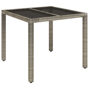 Juego de Comedor de Jardín de 3 Piezas en Ratán Sintético Gris con Fundas Extraíbles - Product Image 4