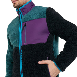 Chaquetas de hombre de lana polar Sherpa de diseño personalizado para fabricantes, ropa de calle, moda nueva, chaqueta de alta calidad para hombre - Product Image 4