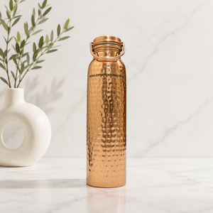 Botella de agua Copper Wellness AyurCopper. Exportaciones internacionales de la India (Cobre puro certificado) - Product Image 1