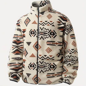 Veste en sherpa pour homme, douce et chaude, doublée de polaire, veste décontractée d'hiver pour l'extérieur, confortable, veste en sherpa pour homme - Product Image 1