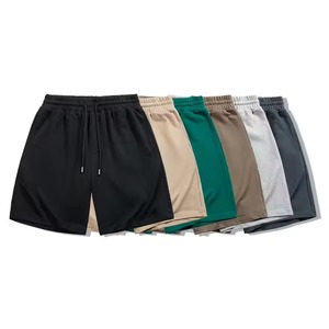 Pantalones Cortos de Felpa Francesa de Algodón Grueso, Bordado Personalizado, Ropa Urbana de Lujo, Pantalones de Felpa Lisos para Marcas Profesionales de Gimnasios - Product Image 2