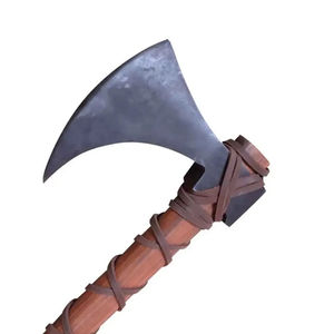 Burraq 19" Custom Handmade Carbon Steel Tomahawk <b>Splitting</b> <b>Axe</b> Rosewood Handle Leather Bearded DIY Industrial Outdoor Hunting - Product Image 6