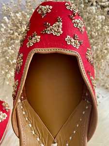 Premium Women Khussa Pumps Handmade Ethnic Pakistani Flats Comfortable Slip On <b>Shoes</b> Factory Wholesale Available For Sale - Product Image 5