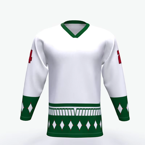 Maillot de hockey sur glace unisexe personnalisé à manches longues 100 % polyester imprimé numériquement, idéal pour l'entraînement – Nouvelle collection à prix abordable - Product Image 6