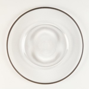 Assiettes de présentation de luxe transparentes or et argent pour occasions festives – Vente en gros - Product Image 6