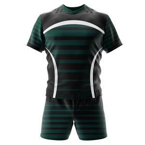 Vente en gros de maillots de rugby pour hommes, nouveaux, cousus, avec design imprimé, avec short, qualité supérieure, uniforme de rugby professionnel - Product Image 4