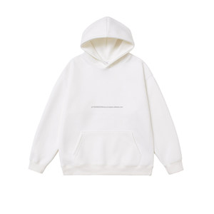 Sweat à capuche pour homme sans cordon avec broderie de logo personnalisé, de haute qualité, en molleton lourd de 450 g/m², pour l'automne - Product Image 1