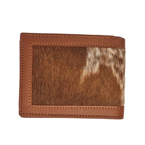 Portefeuille en cuir pleine fleur de vachette marron de haute qualité pour hommes, avec logo personnalisé, style audacieux - Product Image 2