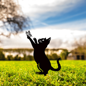 CIFbuy Scultura Minimalista Gatto in Ferro Nero per Esterni Giardino Patio Prato Decorazione TikTok per Servizio Ritiro Temu - Product Image 6