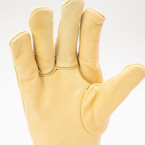 Cow Grain Leather <b>Driver</b> <b>Gloves</b> Soft & Comfortable with Durable Lining Abrasion Resistant Heavy Duty Safety <b>Gloves</b> for Gardening - Product Image 5