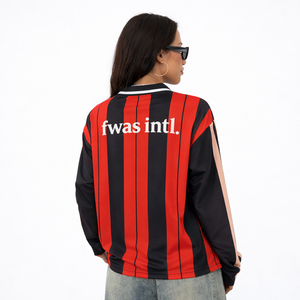 เสื้อฟุตบอลแบบยูนิเซ็กส์ทรงเรโทรขนาดใหญ่พิเศษ ระบายอากาศได้ดี คอวี แขนสั้น ย้อมสี ทรงบ็อกซี่ ครอป แบบ B2B เสื้ออเมริกันฟุตบอล - Product Image 2