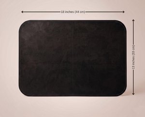 Waterproof Genuine Leather Table Mat Luxury Dining Placemats Wholesale Heat Resistant Custom Hotel Mats LPM-0004F - Product Image 1