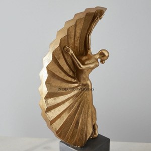 Sculpture florale en fer forgé artisanale, design moderne et créatif, aspect élégant, décoration sur pied pour salon. - Product Image 2