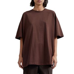 Venta al por mayor tasa de algodón camiseta de las mujeres Casual moda calle deportes camisetas Color sólido algodón logotipo personalizado camiseta de BD - Product Image 4