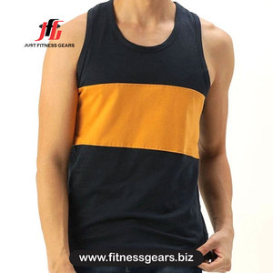 JUST FITNESS GEARS Débardeur pour homme bleu marine à col rond, respirant, tricoté, sans manches, décontracté - Product Image 5