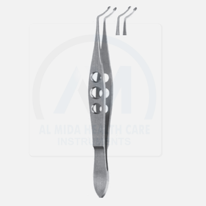 Pinzas para Cápsulas Arruga de Al Mida Healthcare, Curvas, Muy Delicadas, Instrumentos Quirúrgicos Oftálmicos de Acero Inoxidable, Microinstrumentos Manuales con Certificación CE - Product Image 4
