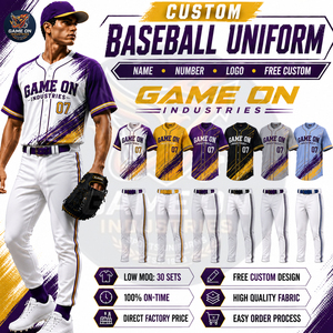 Vêtements de baseball personnalisés directement de l'usine, vêtements de sport pour hommes, maillot de baseball entièrement boutonné avec sublimation et pantalon assorti - Product Image 4