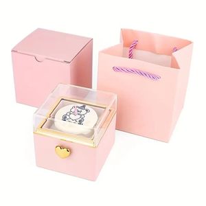 Portagioie a Forma di Orso Rotante con Candela Profumata, Regalo Sorpresa per Proposte di Matrimonio, Categoria Prodotto Elegante e Dettagliata - Product Image 2