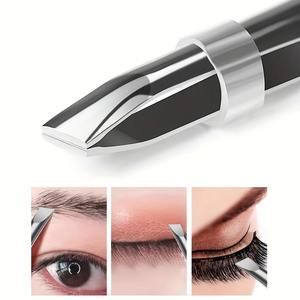 Pince à épiler professionnelle en acier inoxydable pour sourcils et poils du visage, pointe de précision, poignée antidérapante, pour la coupe des sourcils, de la barbe et de la moustache - Product Image 3