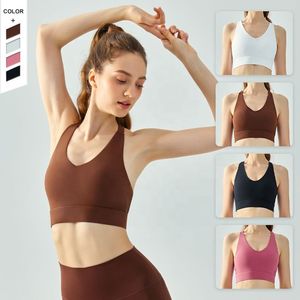 Y-line <b>Straps</b> Breathable Simple Solid Yoga Sports <b>Bra</b> - Product Image 2