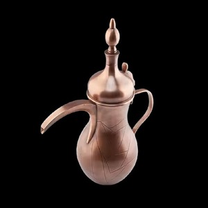 Arabic dallah Hammered Gold Plated <b>Metal</b> <b>coffee</b> <b>pot</b> Lattice Cap Beverage Server Kettle for Royal Weddings & Luxury Banquet Hall - Product Image 4